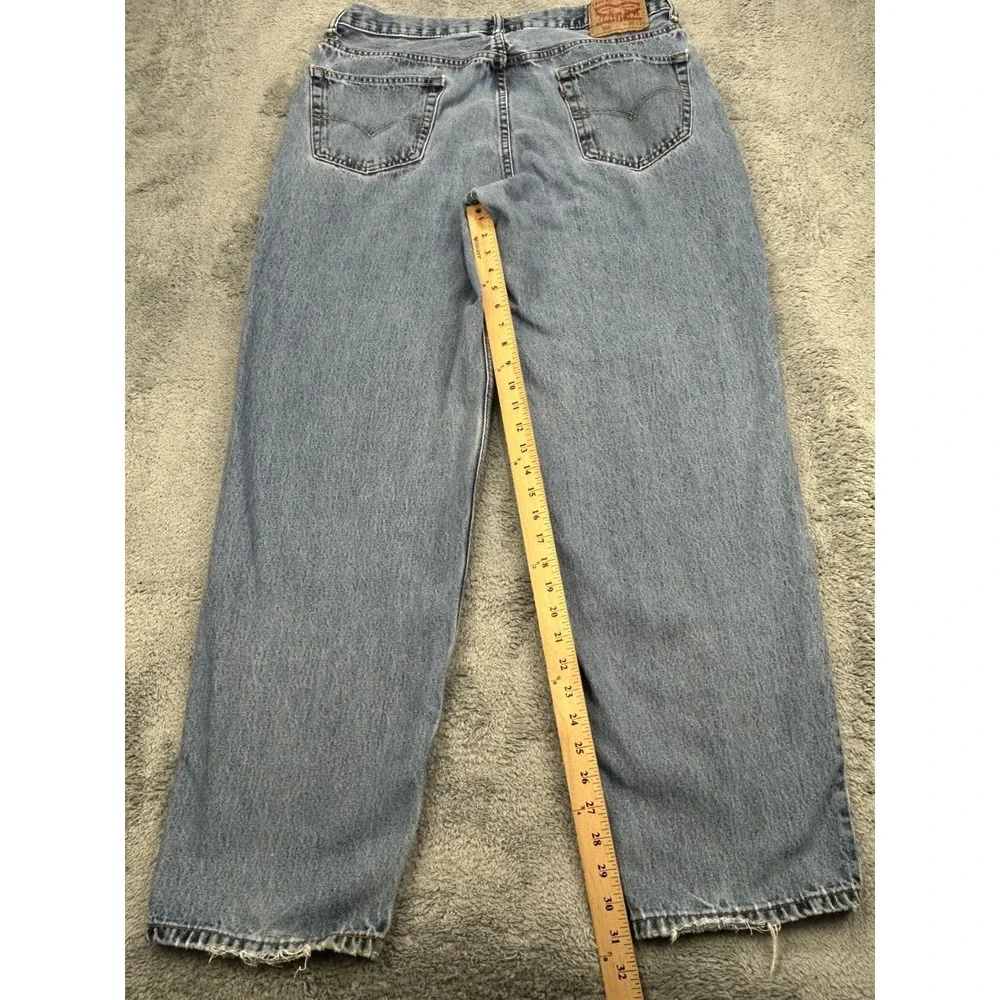 Levis‎ 560 Men Blue Denim Baggy Relaxed Comfort Fit Jeans 36x34 (34x31 actual)